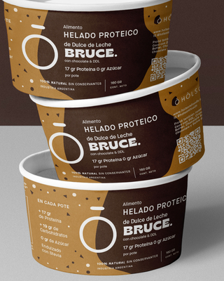 Helado Proteico de Dulce de Leche Bruce x 250gr