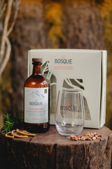 GiftPack Gin Bosque Alta montana 500ml con Vaso