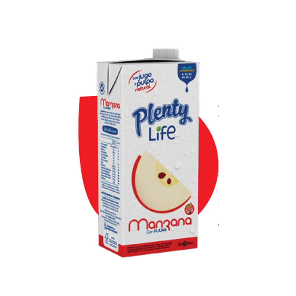 Jugo Plenty LIFE Manzana x 8