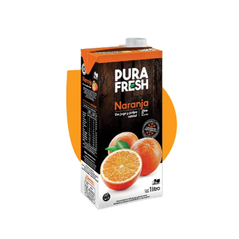 Jugo Naranja Pura Fresh c/ pulpa x 8